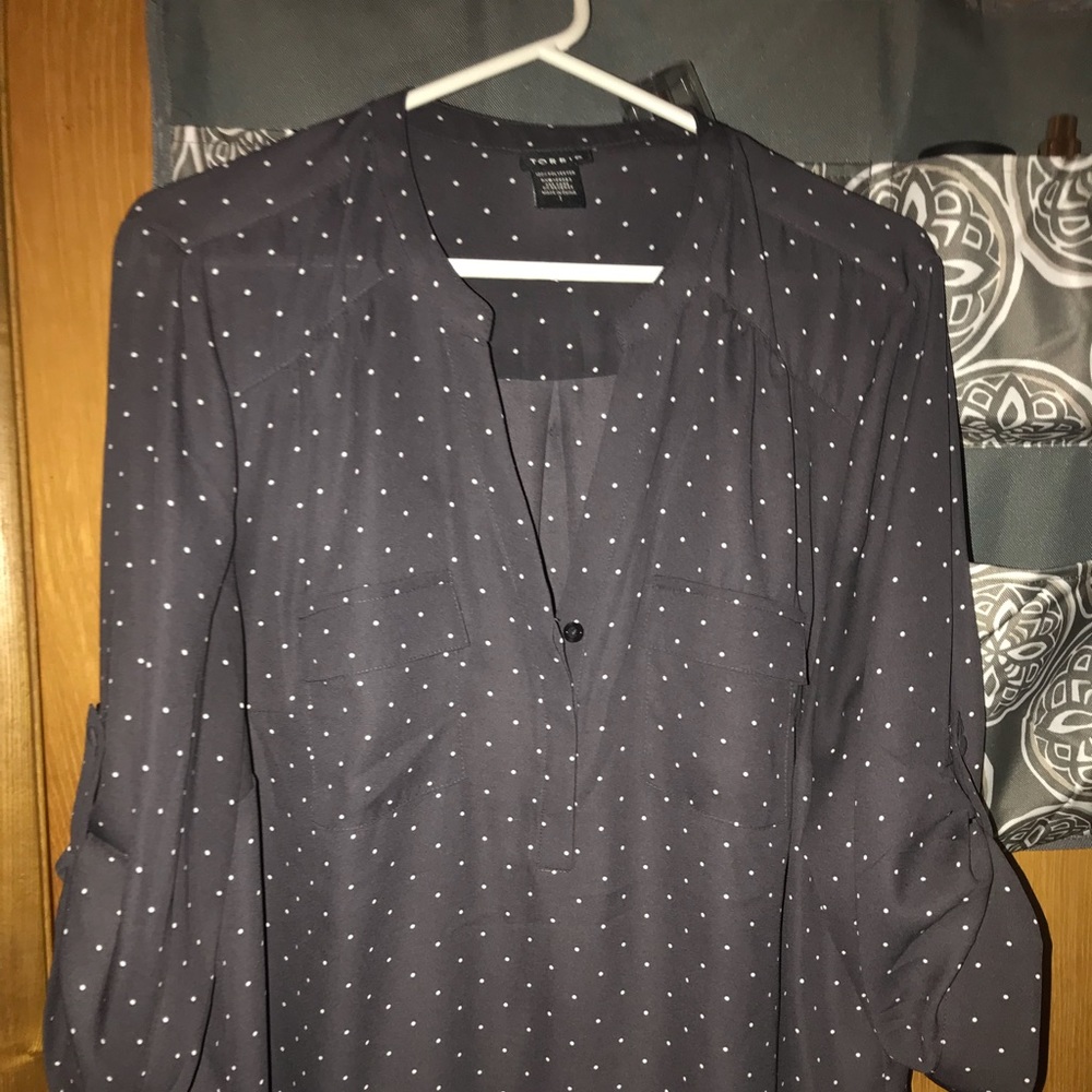 Torrid size 1 georgette shear top
